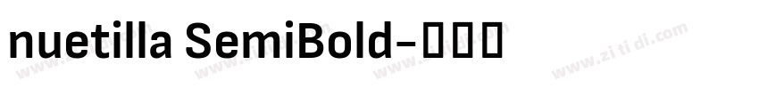 nuetilla SemiBold字体转换